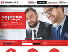 Tablet Screenshot of primagas.es